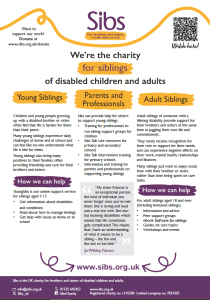 An image of Sibs general information leaflet