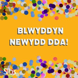 Yellow background with colourful confetti